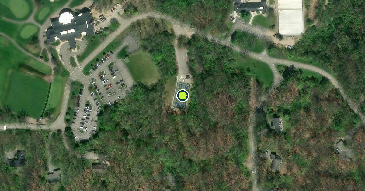 Satellite view of Barton Hills Pickleball Courts