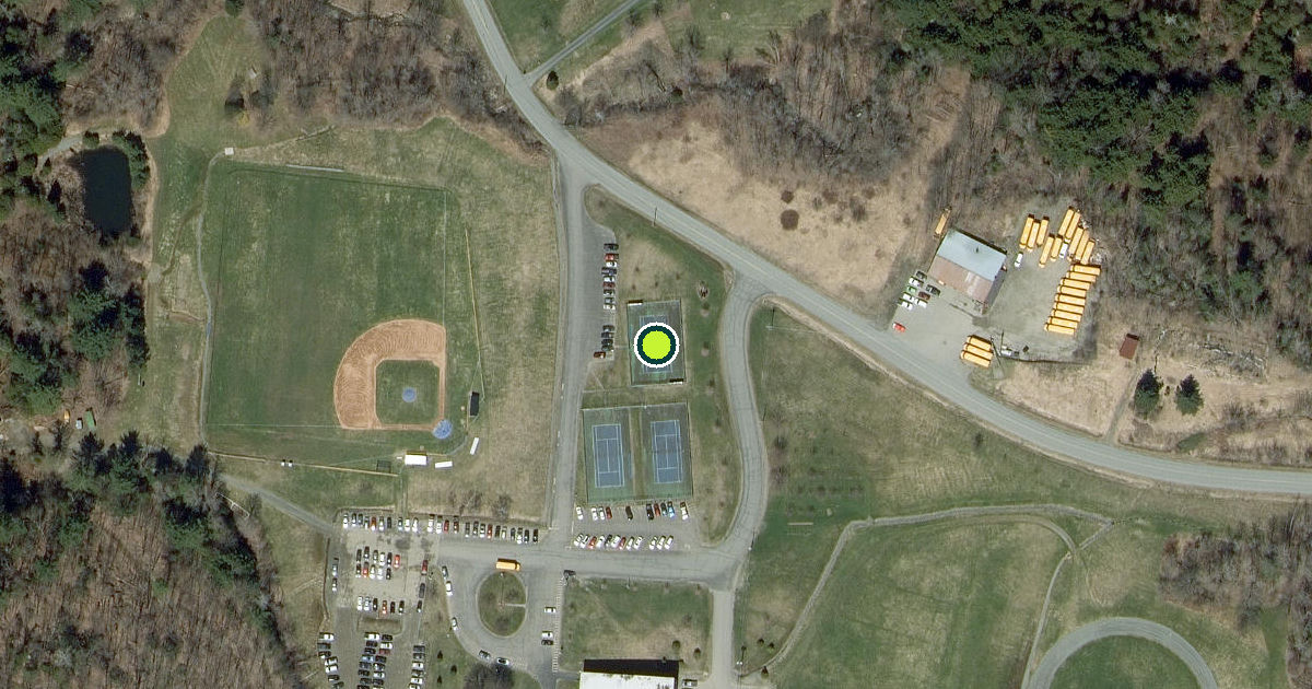 Satellite view of Barton Pickleball Courts
