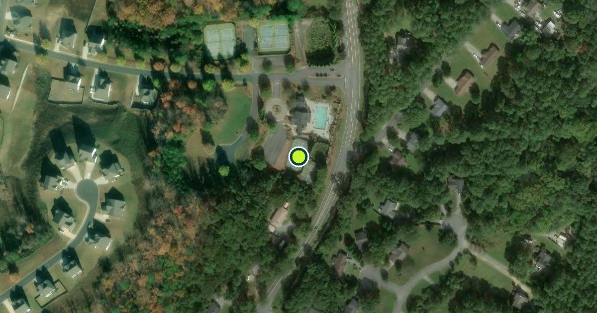 Satellite view of Bartow County Pickleball Courts