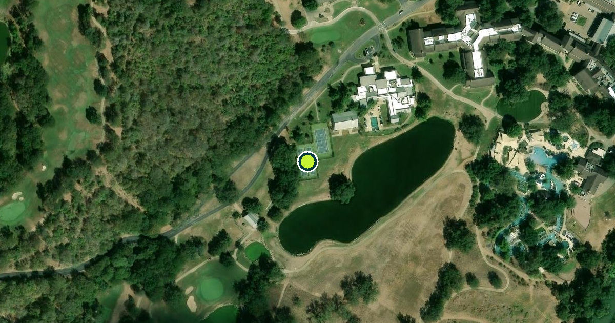 Satellite view of Bastrop County Pickleball Courts