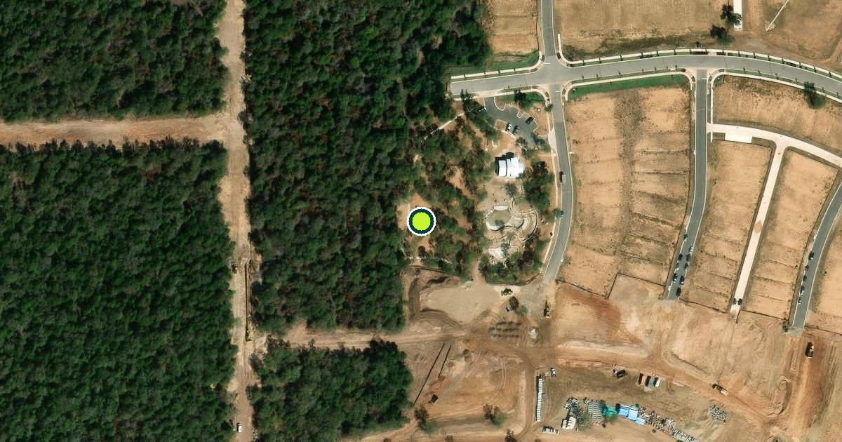 Satellite view of Bastrop County Pickleball Courts