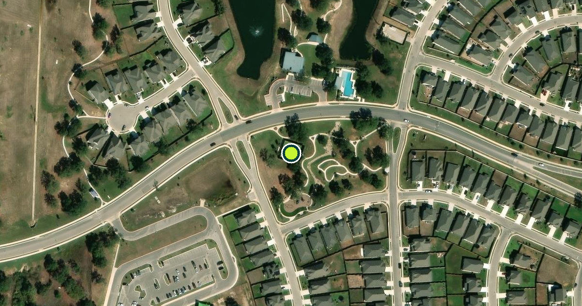 Satellite view of Bastrop County Pickleball Courts