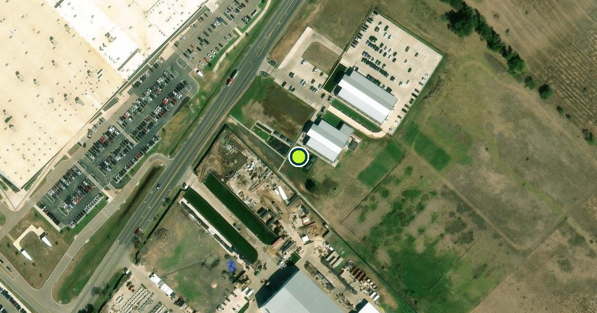 Satellite view of Bastrop County Pickleball Courts