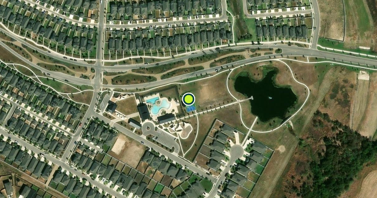 Satellite view of Bastrop County Pickleball Courts