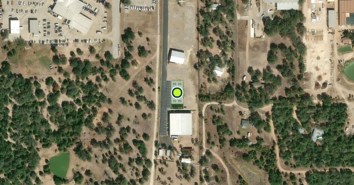 Satellite view of Bastrop County Pickleball Courts