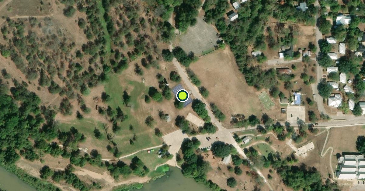 Satellite view of Bastrop Pickleball Courts