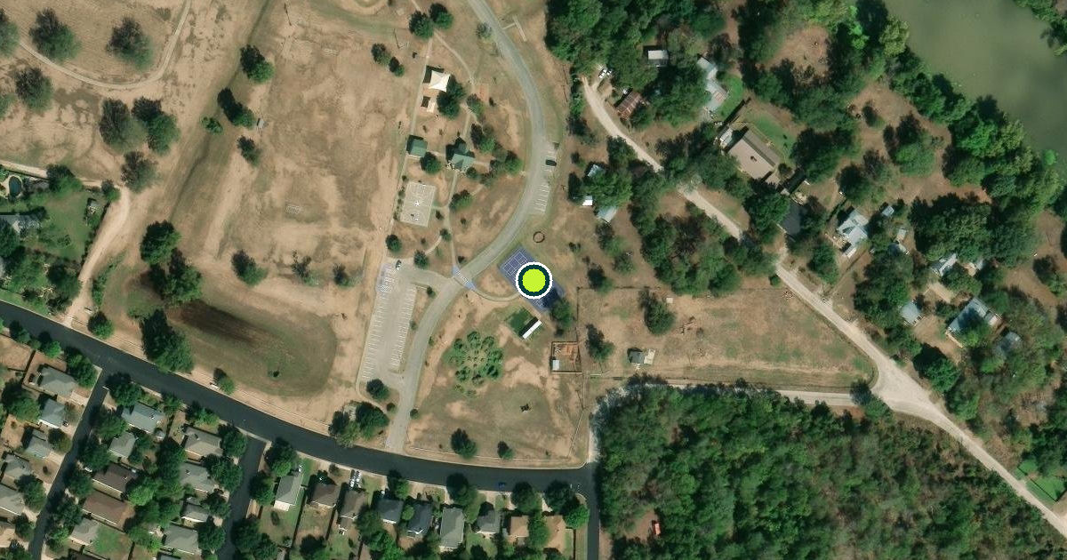 Satellite view of Bastrop Pickleball Courts