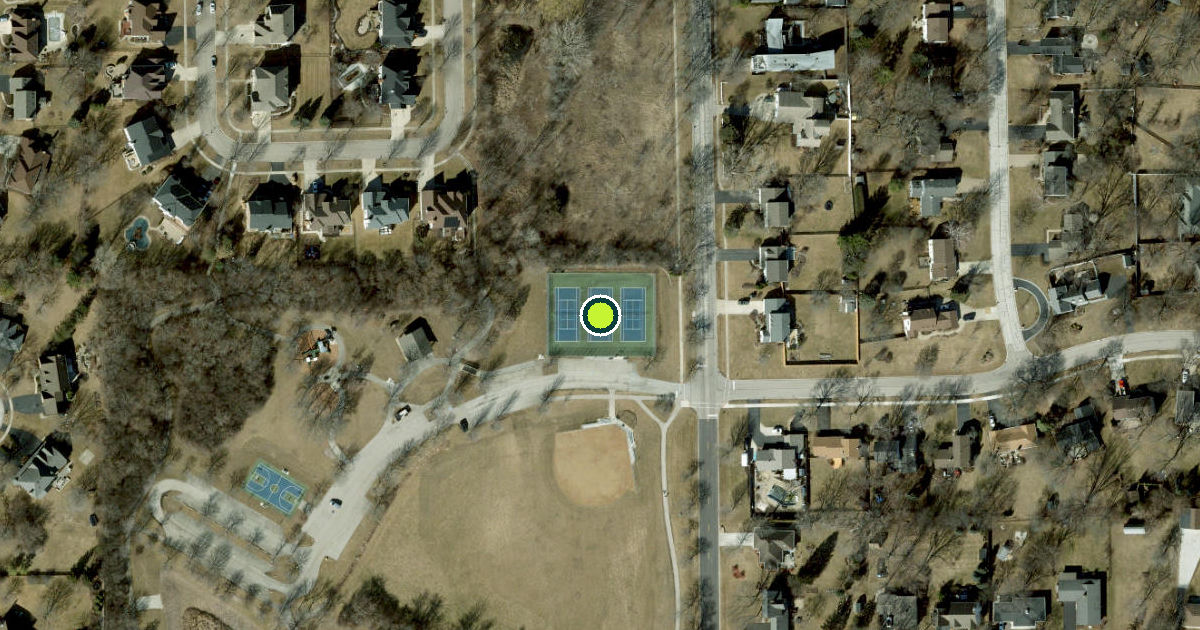 Satellite view of Batavia Pickleball Courts