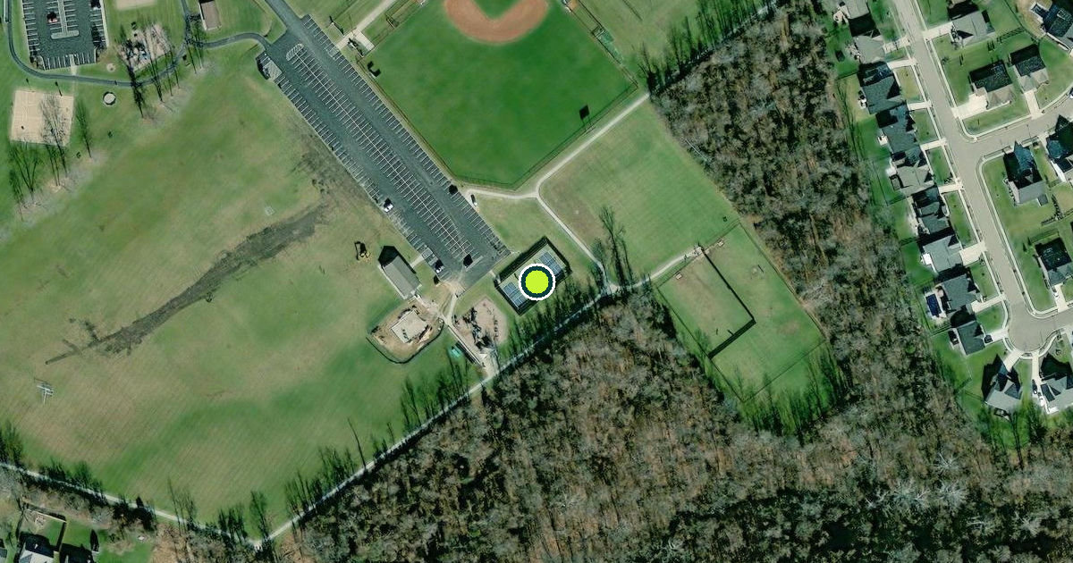 Satellite view of Batavia Township Park Pickleball Courts