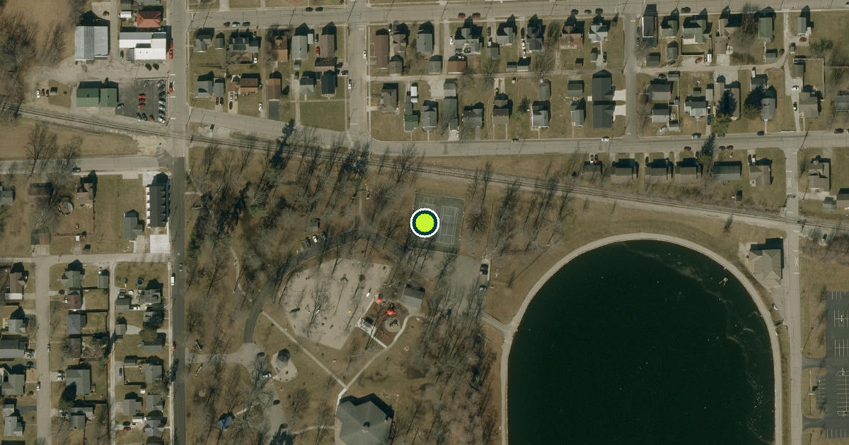 Satellite view of Batesville Pickleball Courts