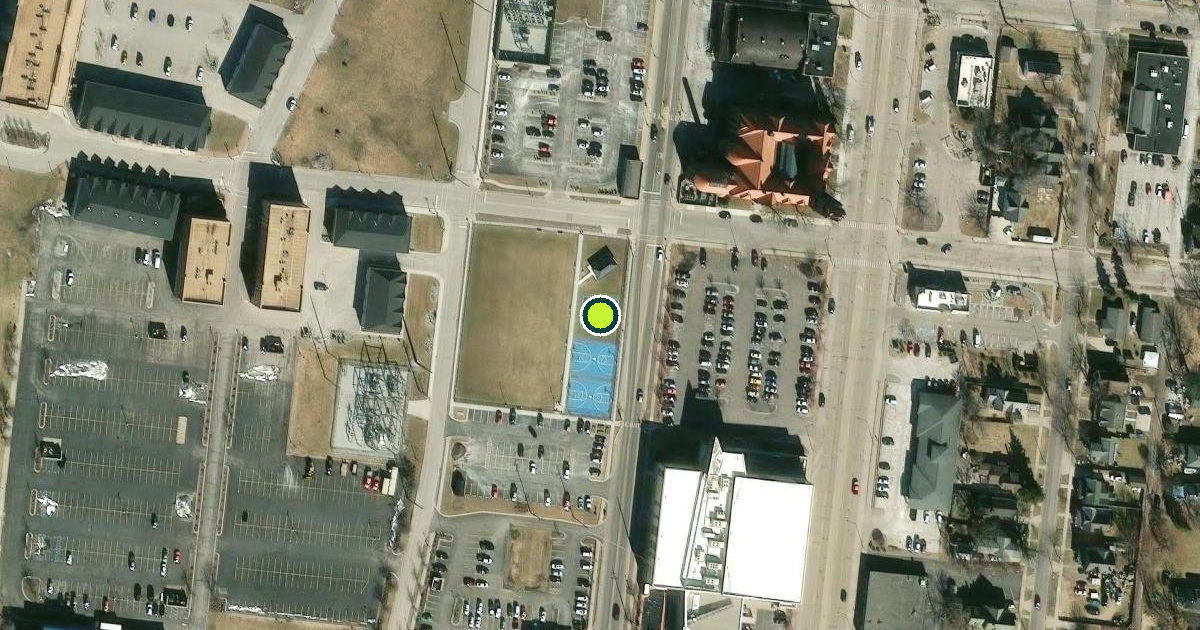 Satellite view of Bay City Pickleball Courts