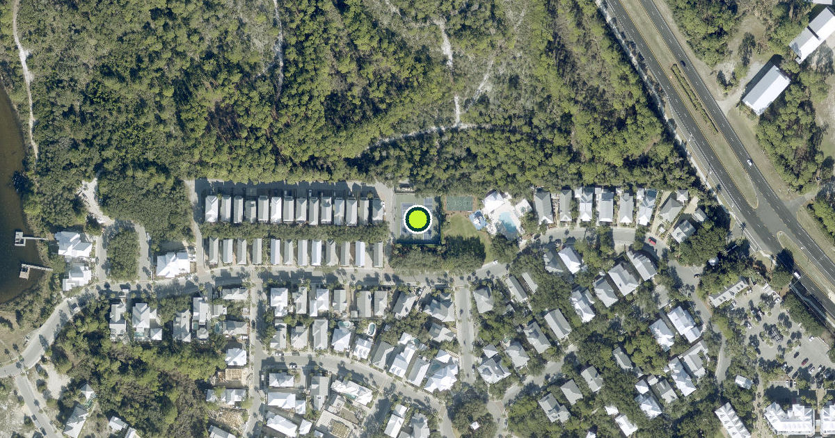 Satellite view of Bay County Pickleball Courts
