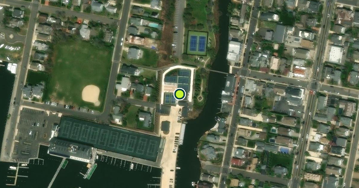 Satellite view of Bay Head Pickleball Courts