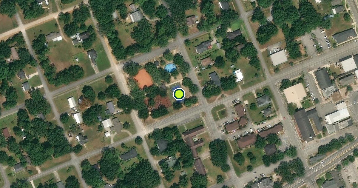 Satellite view of Bay Minette Pickleball Courts