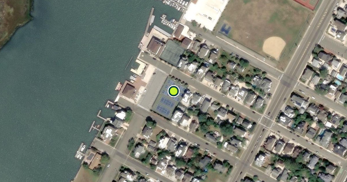 Satellite view of Beach Haven Pickleball Courts