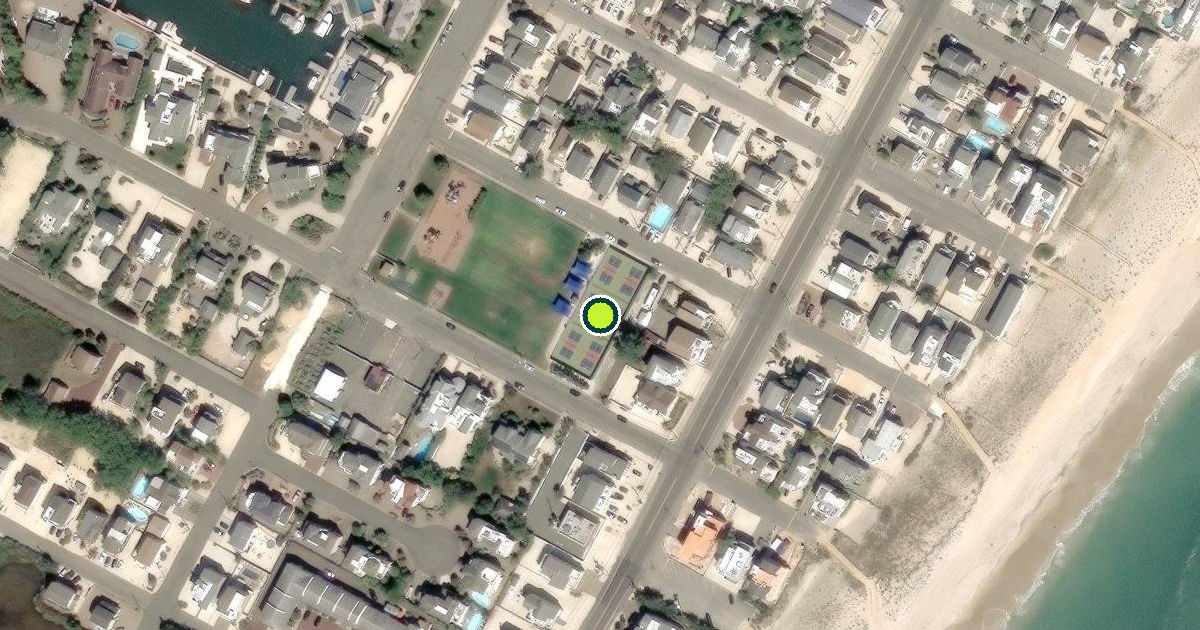 Satellite view of Beach Haven Pickleball Courts