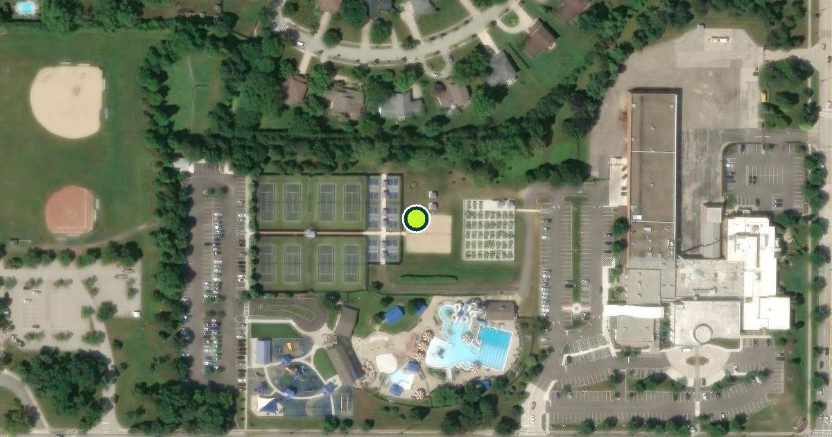 Satellite view of Beachwood Pickleball Courts