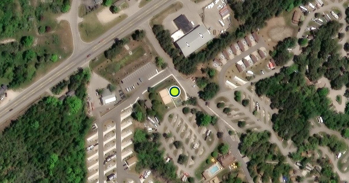 Satellite view of Bear Creek Township Pickleball Courts