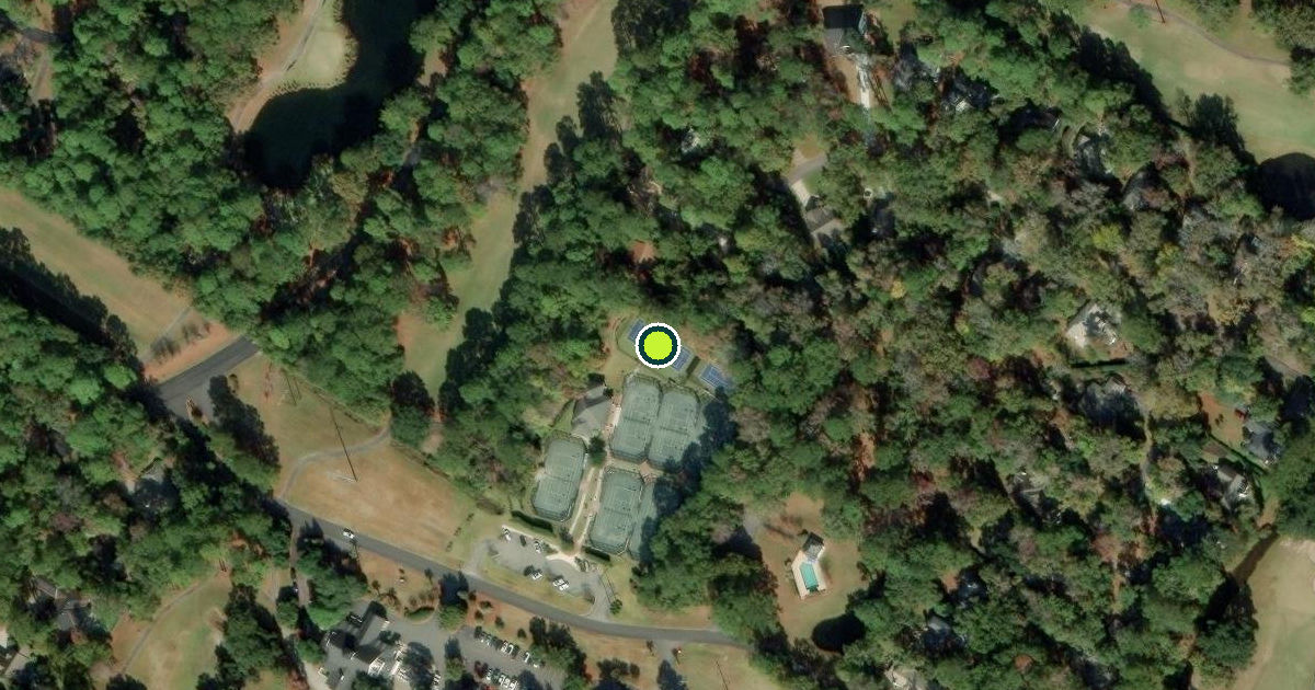 Satellite view of Beaufort County Pickleball Courts
