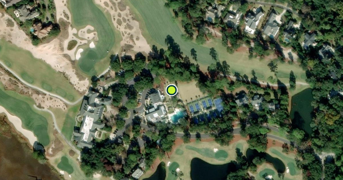 Satellite view of Beaufort County Pickleball Courts