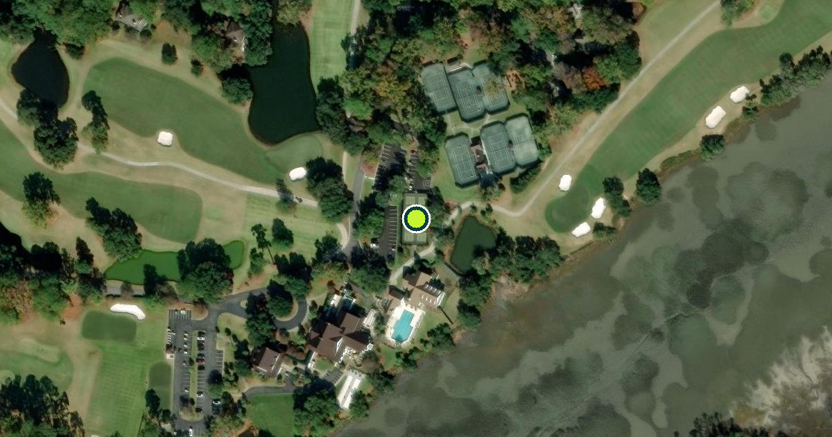 Satellite view of Beaufort County Pickleball Courts