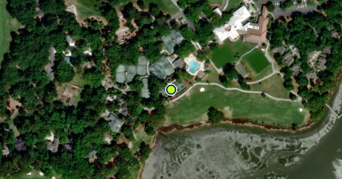 Satellite view of Beaufort County Pickleball Courts