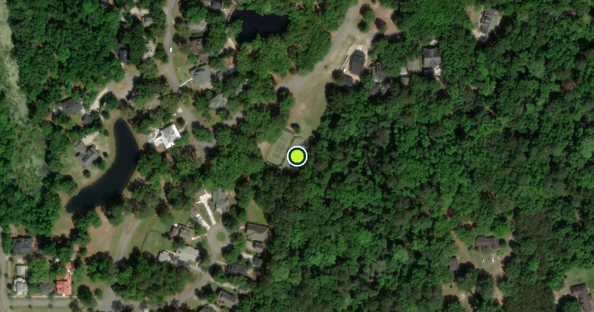 Satellite view of Beaufort County Pickleball Courts