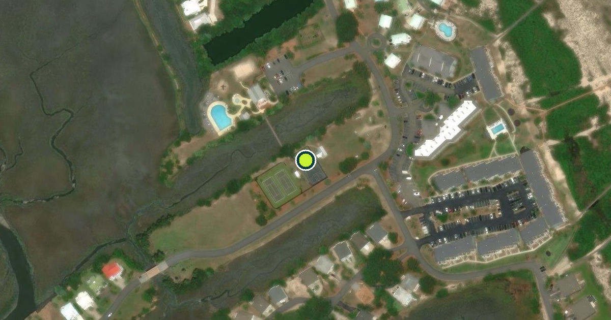 Satellite view of Beaufort County Pickleball Courts
