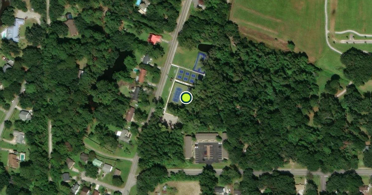 Satellite view of Beaufort Pickleball Courts