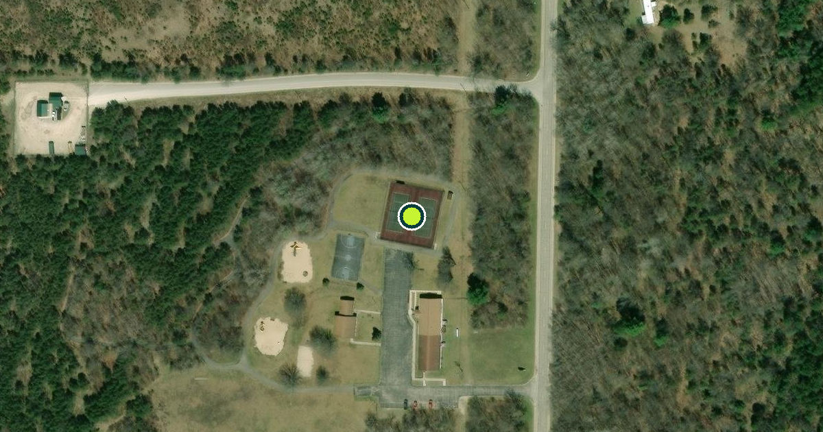 Satellite view of Beaver Creek Township Pickleball Courts