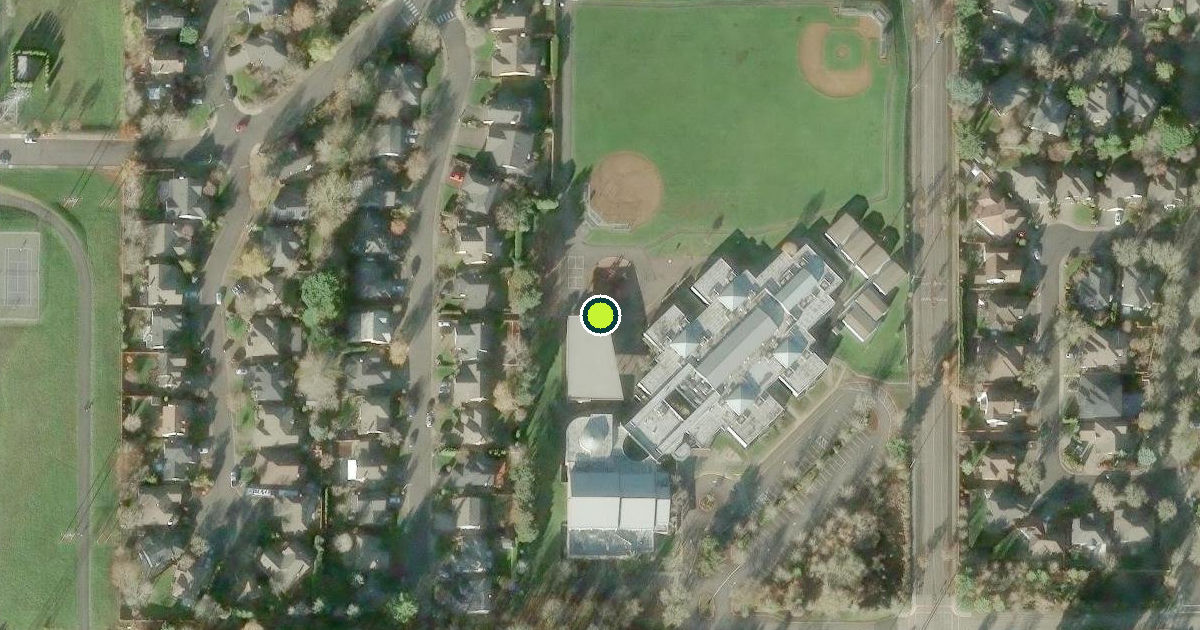 Satellite view of Beaverton Pickleball Courts