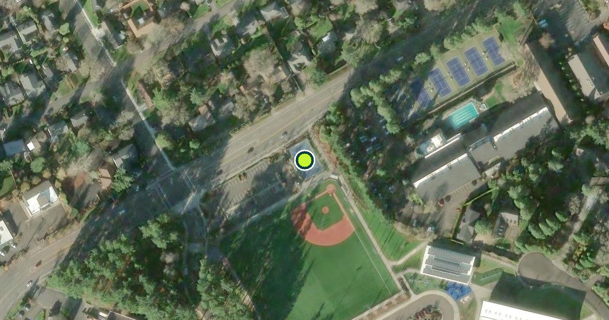 Satellite view of Beaverton Pickleball Courts