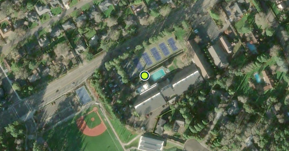 Satellite view of Beaverton Pickleball Courts