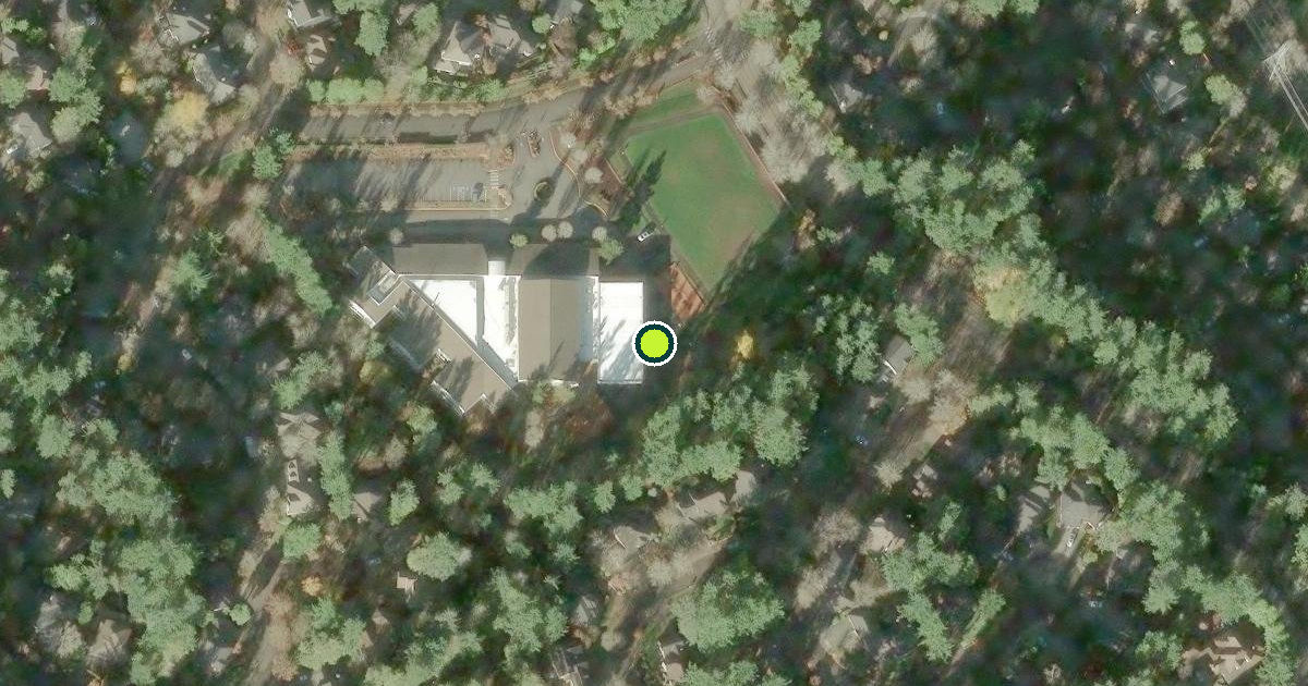 Satellite view of Beaverton Pickleball Courts