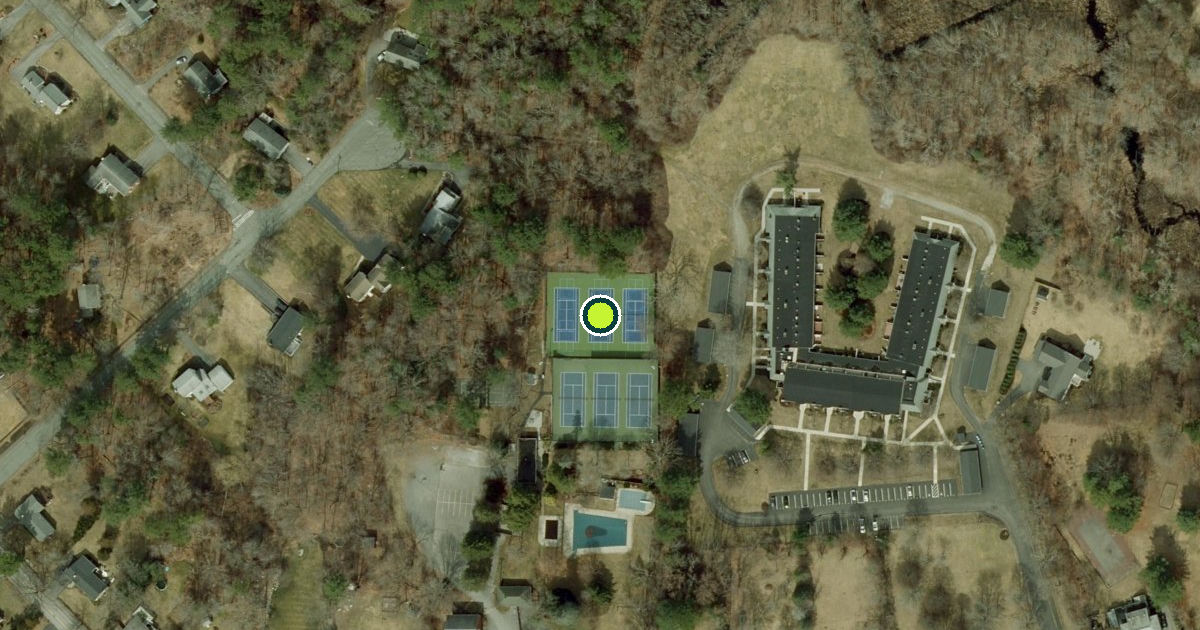 Satellite view of Bedford Pickleball Courts