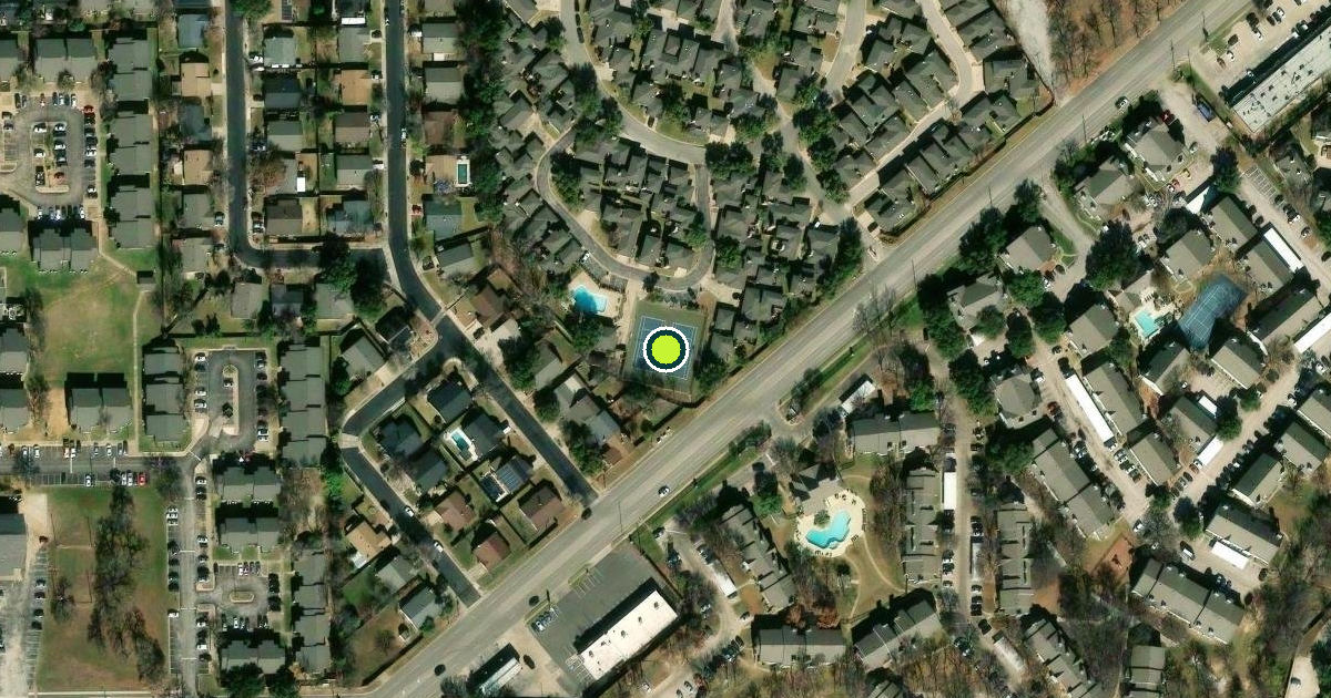 Satellite view of Bedford Pickleball Courts