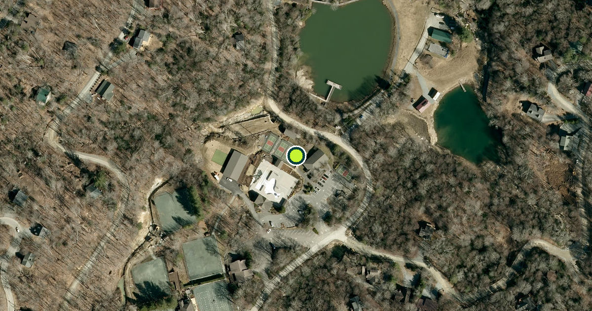Satellite view of Beech Mountain Pickleball Courts