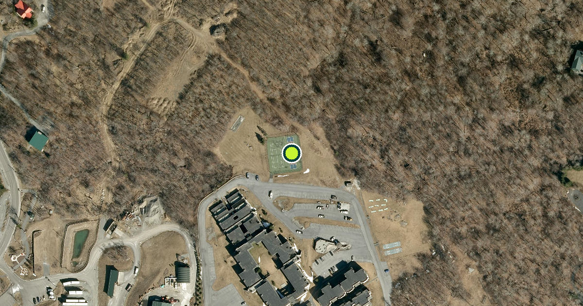 Satellite view of Beech Mountain Pickleball Courts