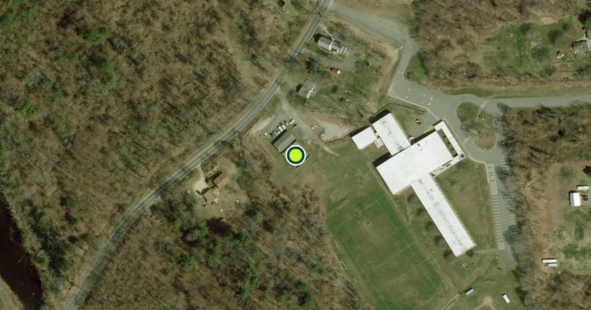 Satellite view of Belchertown Pickleball Courts
