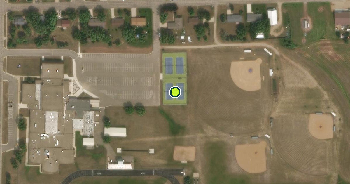 Satellite view of Belgrade Pickleball Courts