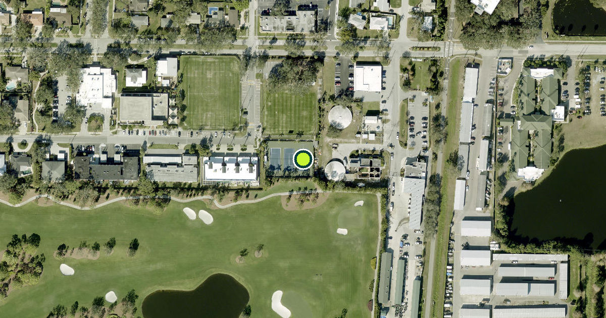 Satellite view of Belleair Pickleball Courts