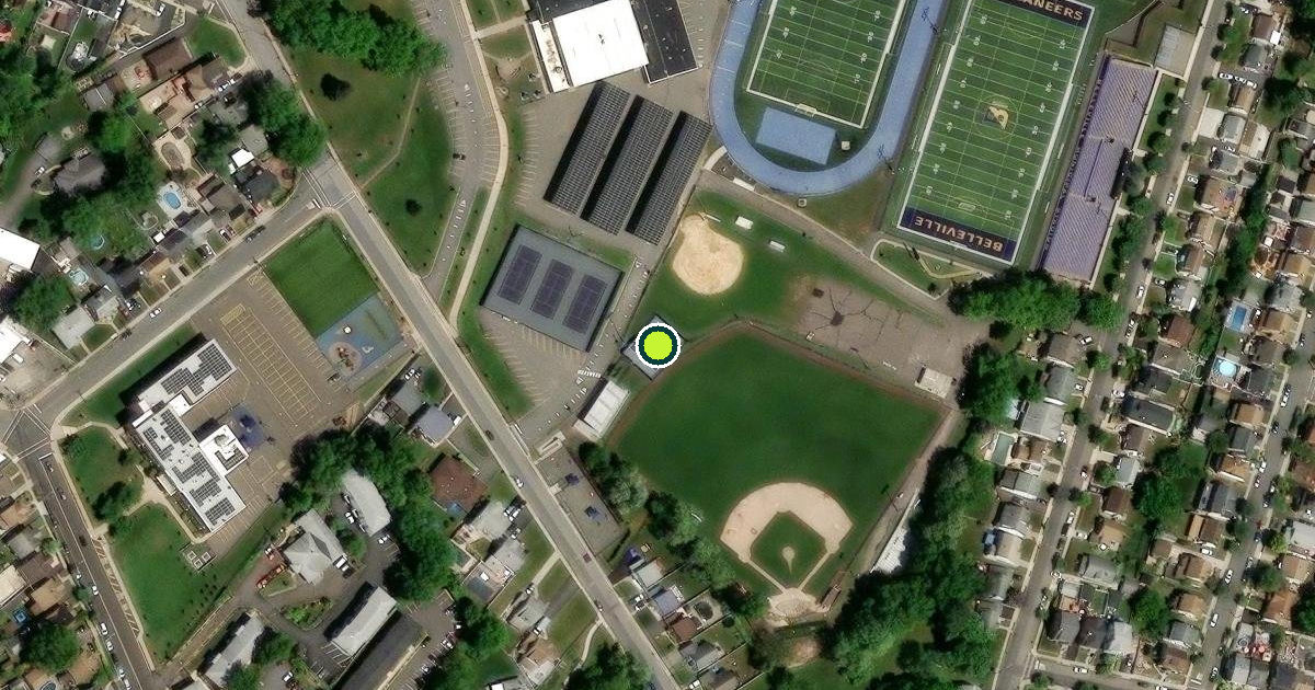 Satellite view of Belleville Pickleball Courts