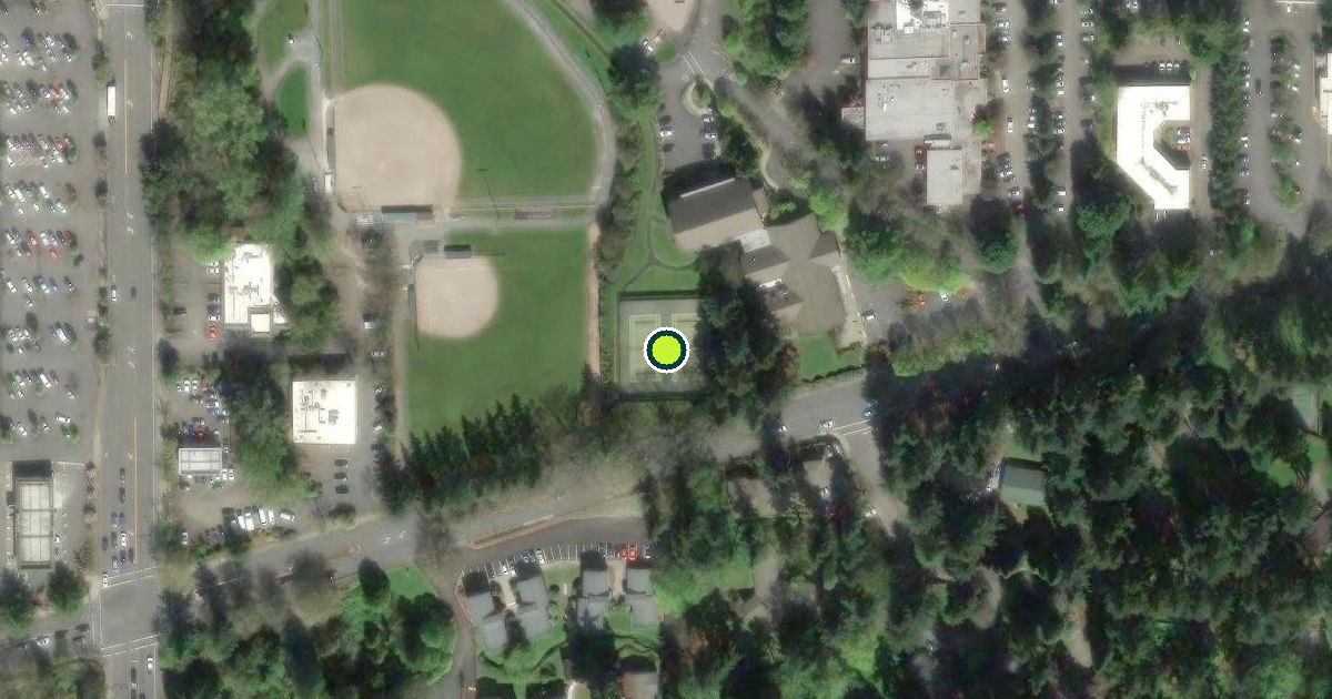 Satellite view of Bellevue Pickleball Courts