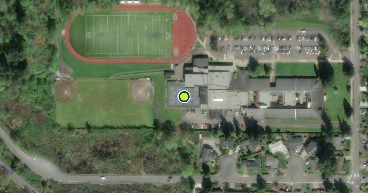 Satellite view of Bellevue Pickleball Courts