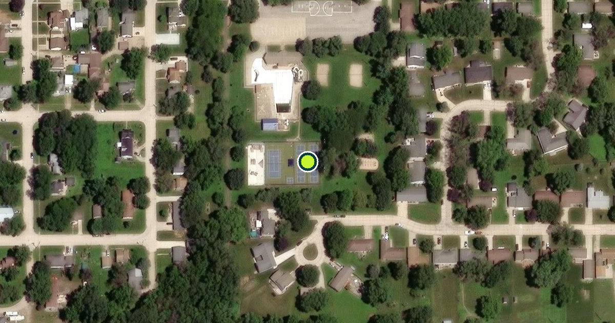 Satellite view of Belmond Pickleball Courts