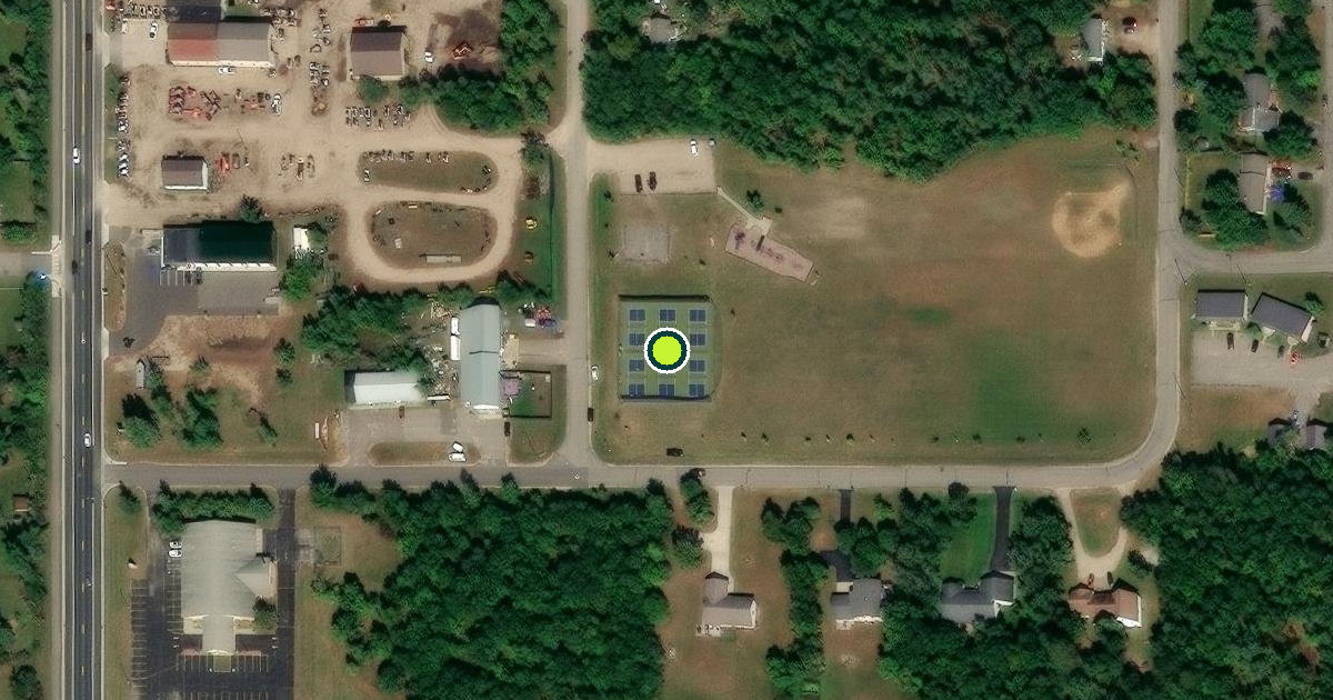 Satellite view of Bemidji Pickleball Courts