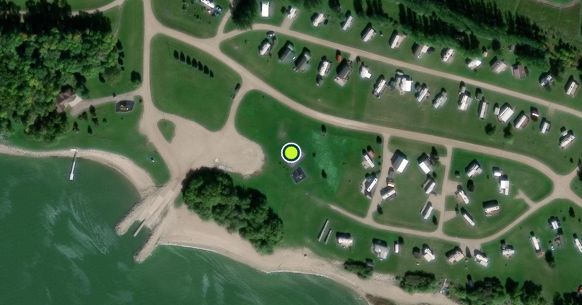 Satellite view of Benson County Pickleball Courts