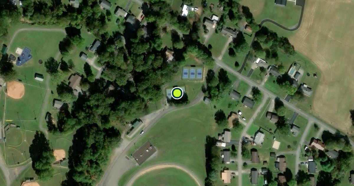 Satellite view of Benton Pickleball Courts