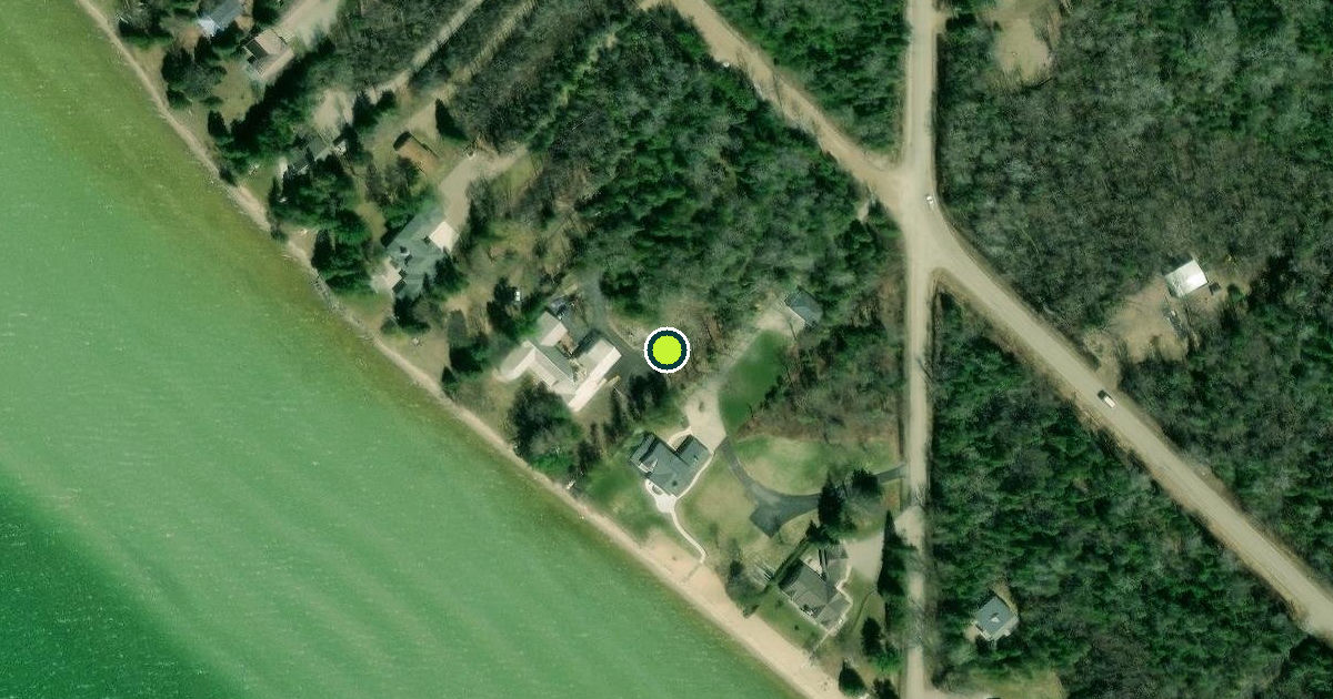 Satellite view of Benton Township Pickleball Courts