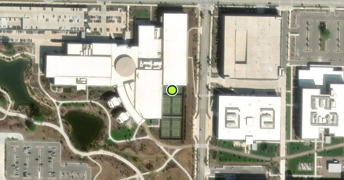 Satellite view of Bentonville Pickleball Courts